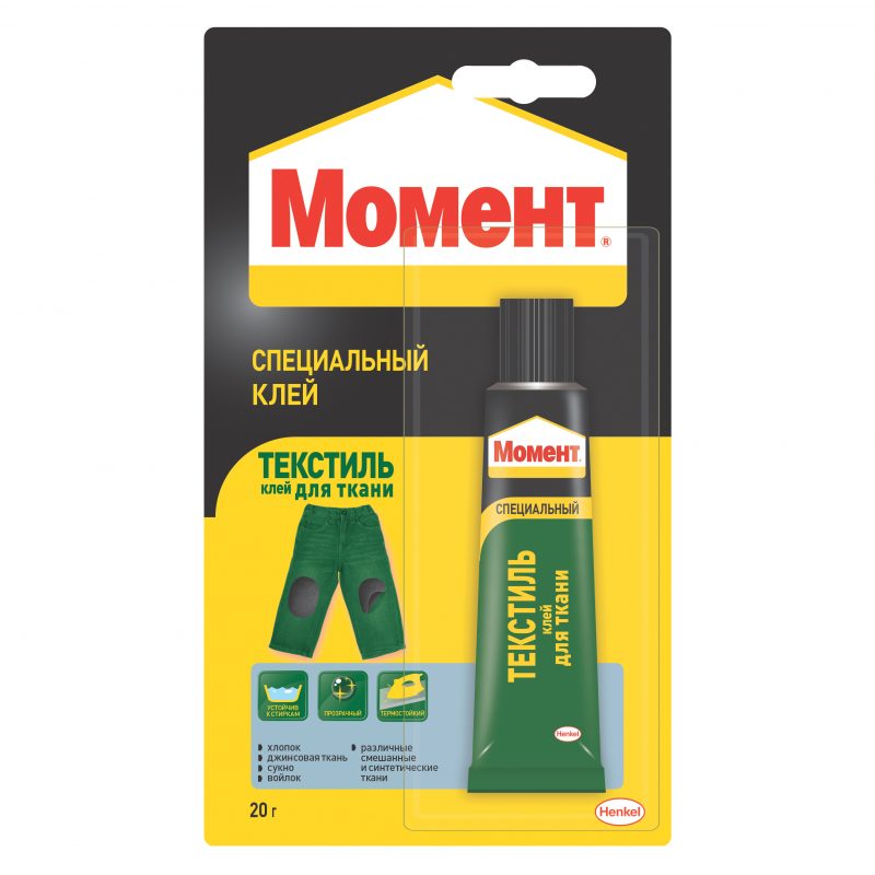 Клей Момент текстиль 20 г Блистер Хенкель
