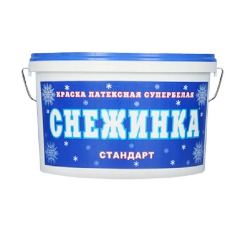 Краска СНЕЖИНКА | для стен и потолков | латексная | 7 кг