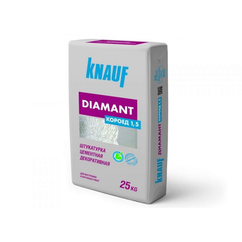 Декоративная штукатурка КНАУФ DIAMANT Шуба фракция 1.5 мм | KNAUF Диамант мешок 25 кг