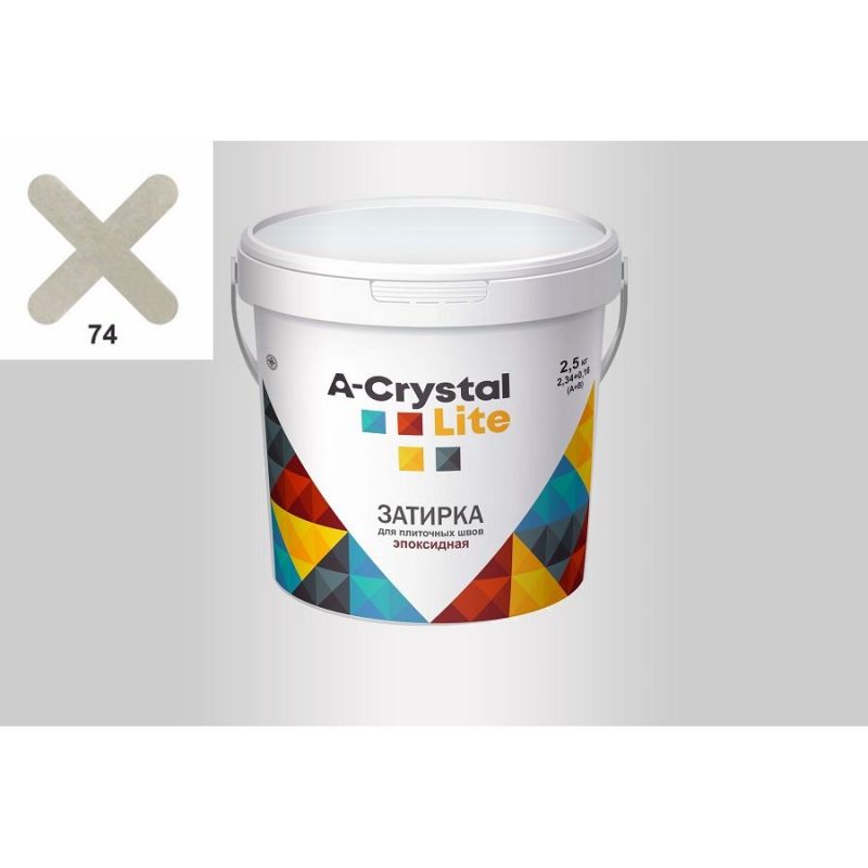 Эпоксидная затирка для плиточных швов A-Crystal Lite №74 (1 кг)