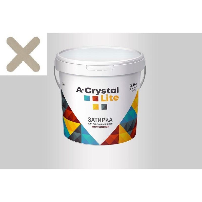 Эпоксидная затирка для плиточных швов A-Crystal Lite №81 (2.5 кг)