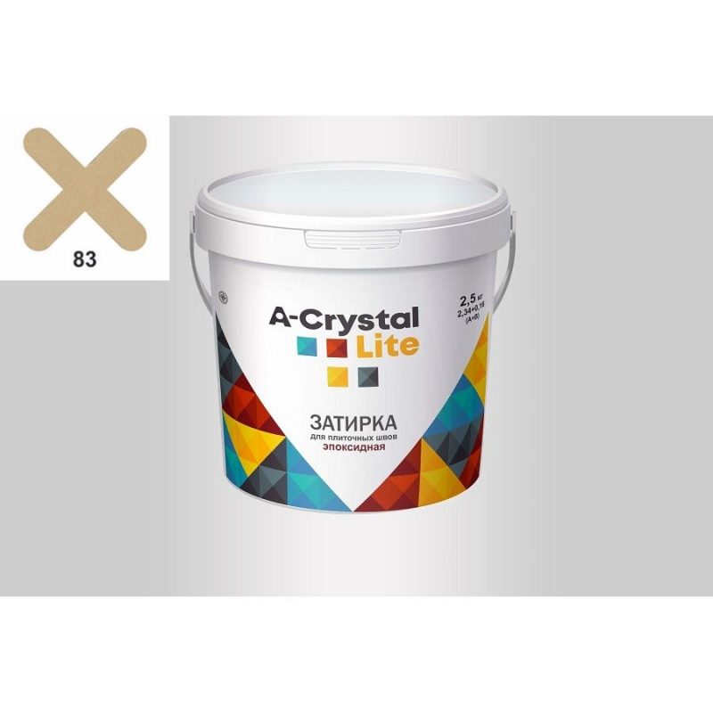 Эпоксидная затирка для плиточных швов A-Crystal Lite №83 (1 кг)