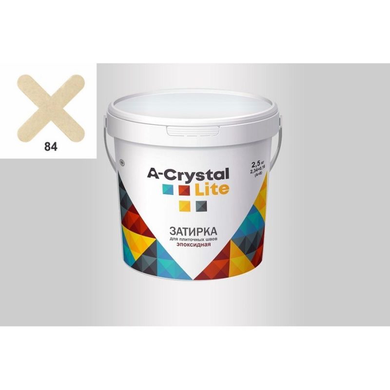 Эпоксидная затирка для плиточных швов A-Crystal Lite №84 (2.5 кг)