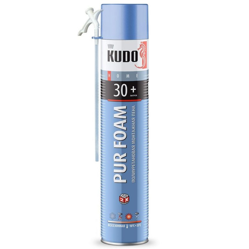 Пена бытовая с трубочкой КУДО / KUDO HOME 30+ ( 1000мл/600 г ) 1 шт