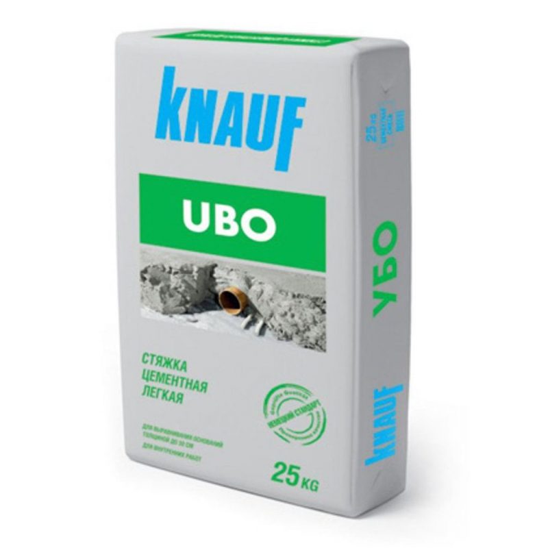 Стяжка легкая Кнауф Убо | Knauf Ubo цементная. пенополистирольная мешок 25 кг