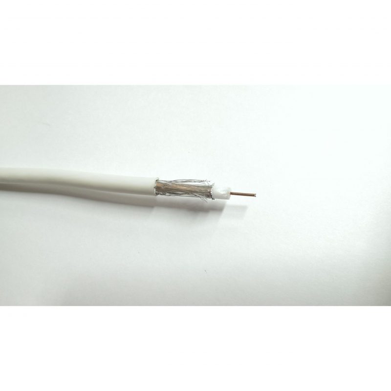 Кабель коаксиальный RG 6 ТВ / Провод TV (100м/бухта)