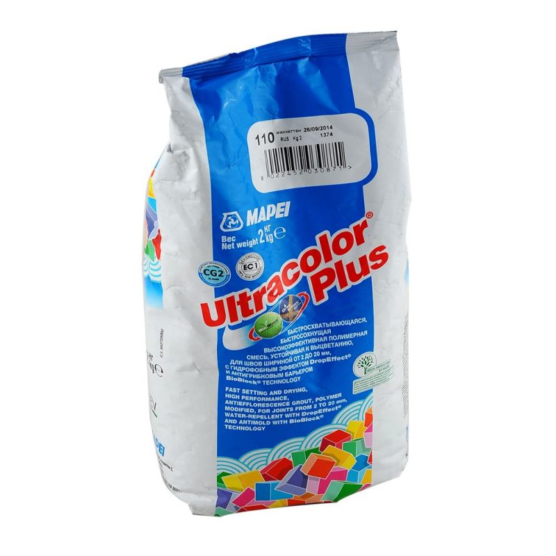 Затирка швов плитки Мапей/Mapei ULTRACOLOR PLUS № 135/2кг (Золотистый песок)